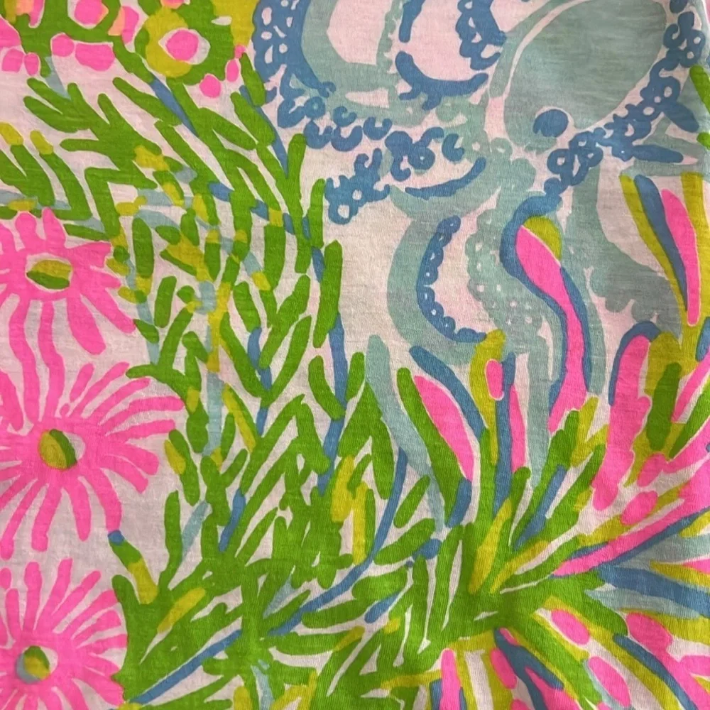 Lilly Pulitzer girls Ricca dress in Multi Lover's Coral size Large (8-10)